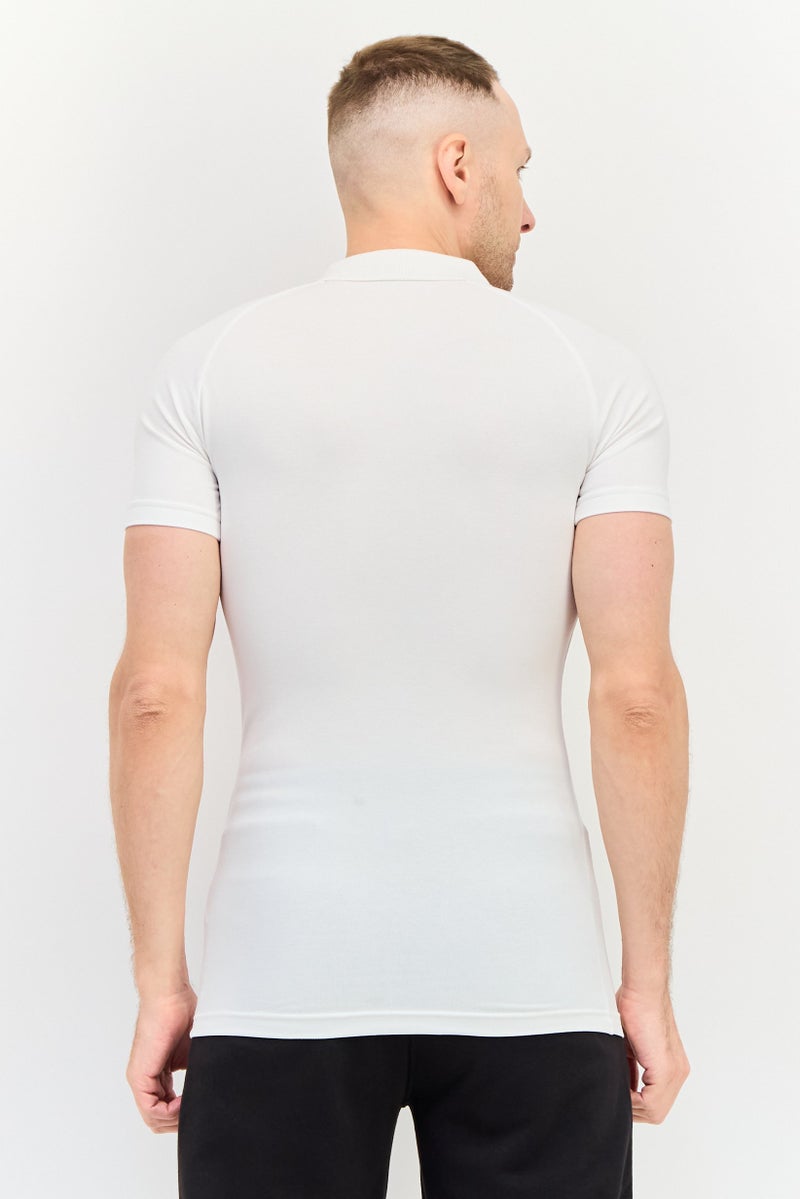 PUMA تي شيرت رياضي للرجال بأكمام قصيرة مناسب، خارجي، أبيض - Image 2